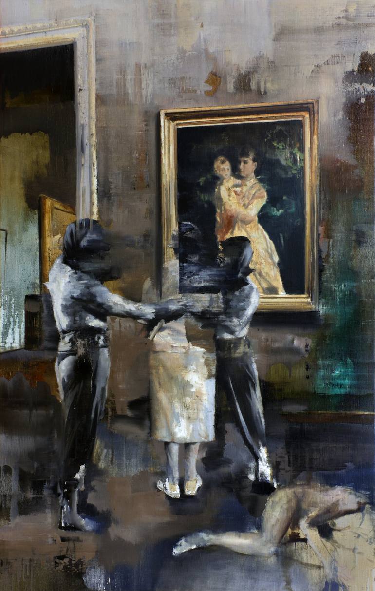 Original Realism People Paintings by Julien Spianti