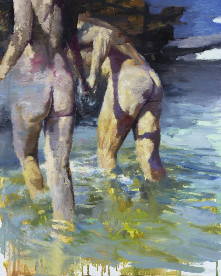 Original Figurative People Paintings by Julien Spianti