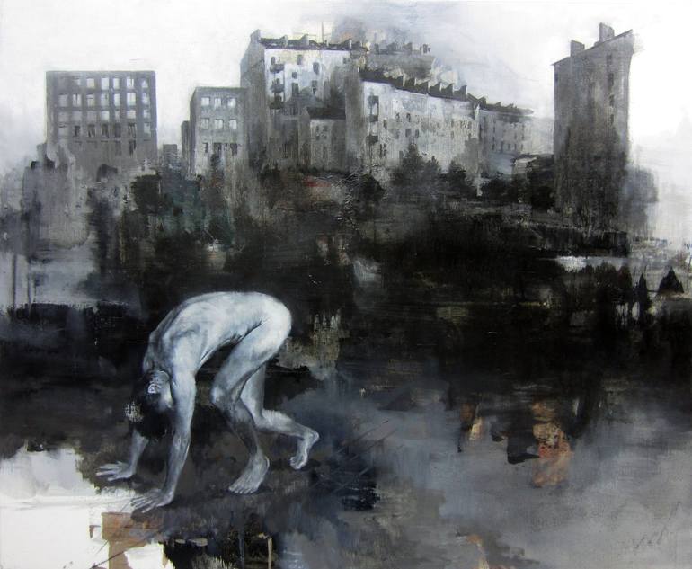 Original Figurative People Paintings by Julien Spianti