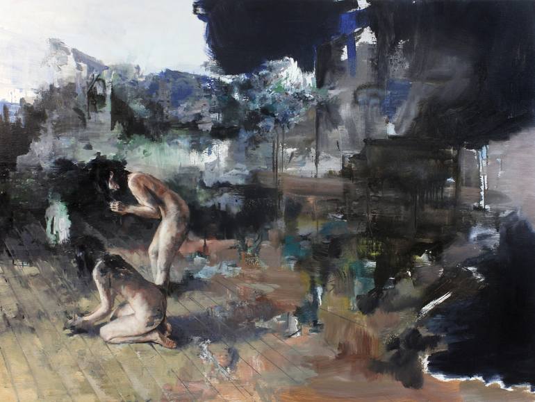 Original Realism People Paintings by Julien Spianti