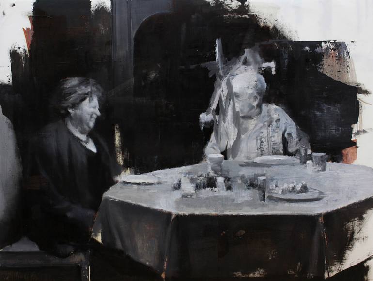 Original Realism People Paintings by Julien Spianti