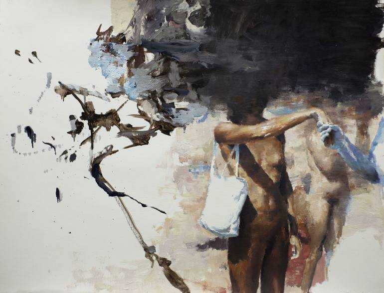 Original Figurative People Paintings by Julien Spianti