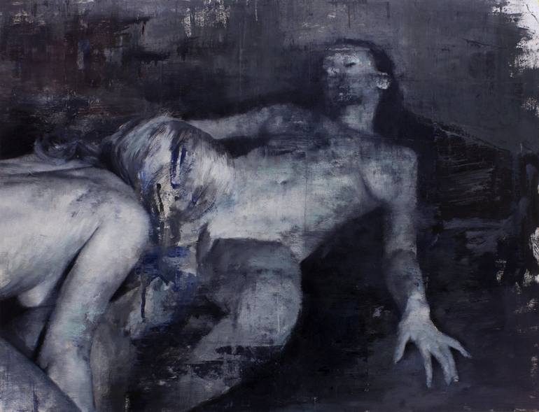 Original Figurative Erotic Paintings by Julien Spianti