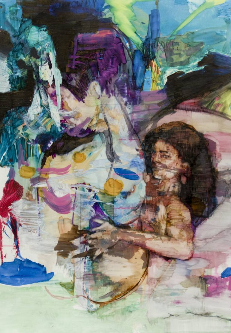Original Figurative Erotic Paintings by Julien Spianti