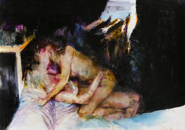 Original Figurative Erotic Paintings by Julien Spianti
