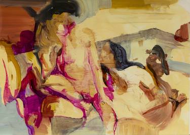 Original Expressionism Erotic Paintings by Julien Spianti