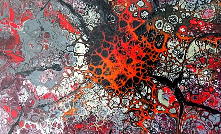 Original Abstract Expressionism Abstract Painting by Inma Inmacrilico