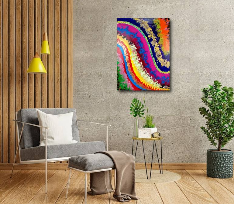 Original Abstract Painting by Christèle Chabrette