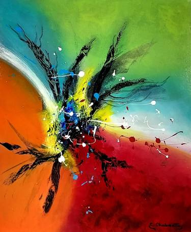 Original Abstract Paintings by Christèle Chabrette
