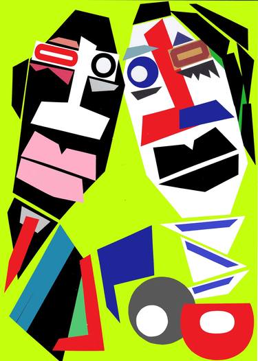 Print of Cubism Love Collage by Tommaso Fanuzzi
