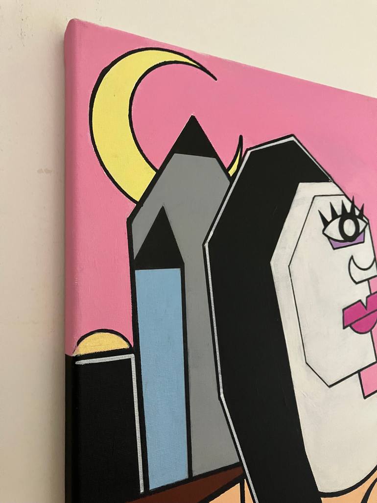 Original Abstract People Painting by Tommaso Fanuzzi