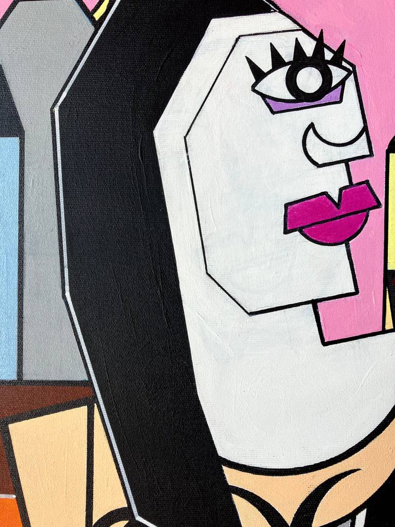 Original Abstract People Painting by Tommaso Fanuzzi