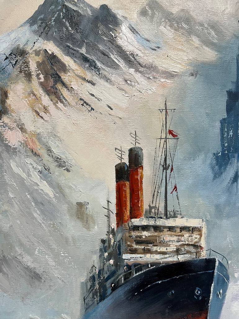 Original Contemporary Seascape Mixed Media by Elena Evtsikhevich