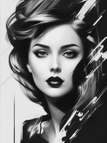 Original Fine Art Women Digital by Saad Naseem