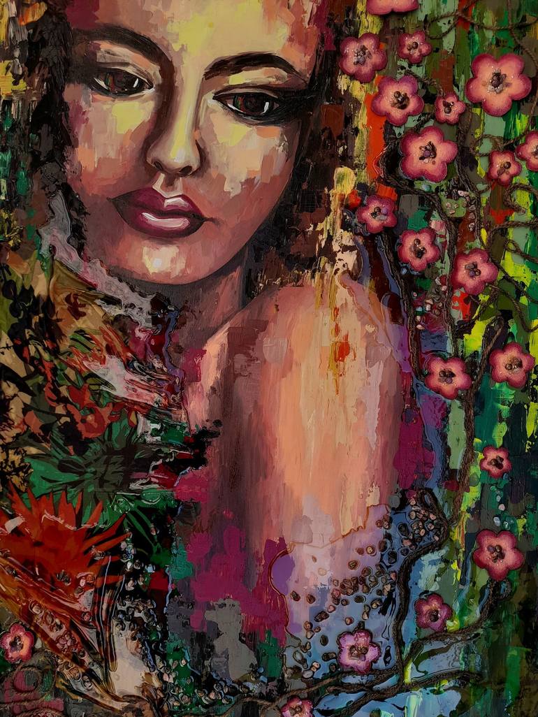 Original Portraiture Fantasy Painting by Tamara Gurtiakovi