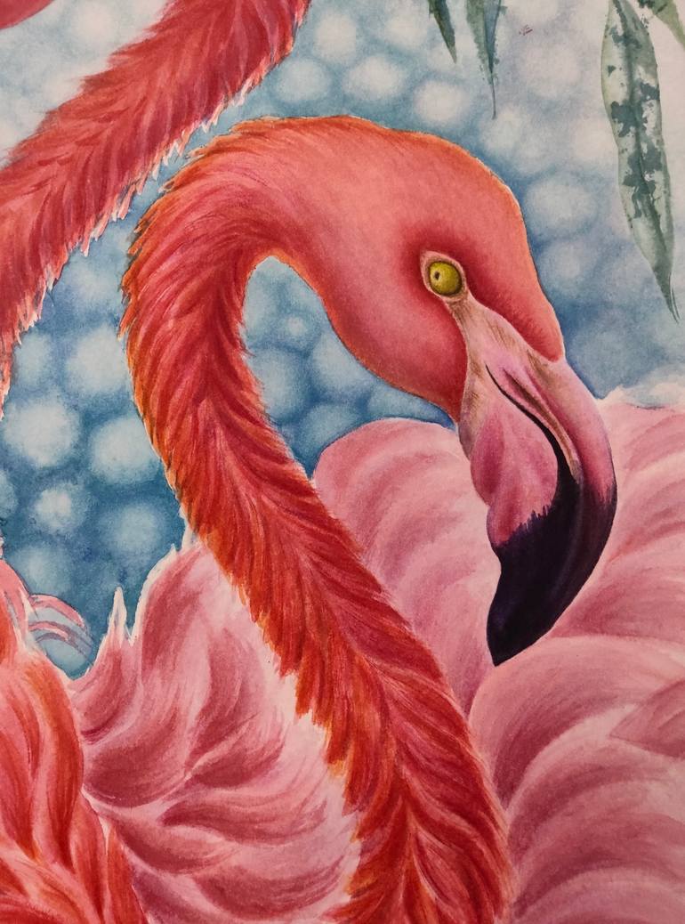 Original Illustration Animal Painting by Tetiana Vlasenko