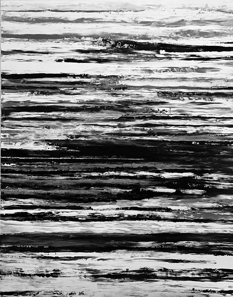 Original Geometric Painting by Luciane Arts | Abstract Art on Canvas | Eye of the Night