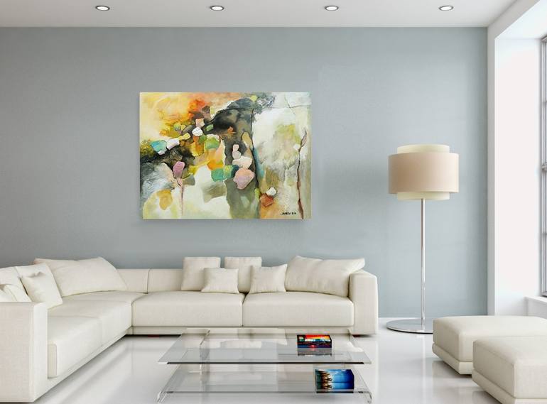 Original Abstract Expressionism Abstract Painting by Jing Fu