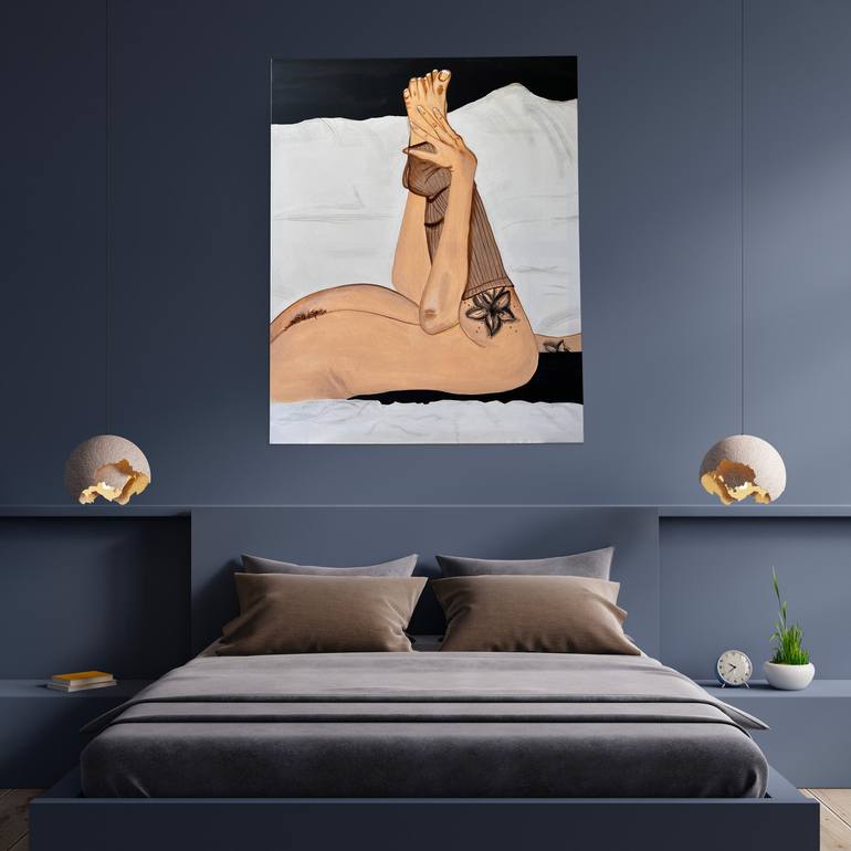 Original Nude Painting by Leni Baier