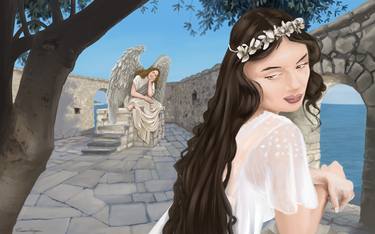 Angel and Goddess at Old Town Ulcinj ORIGINAL thumb