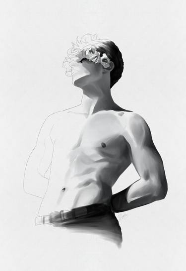 Original Fine Art Men Digital by Romeo Varga