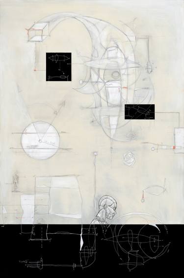 Original Conceptual Science/Technology Paintings by Noon Spiegel