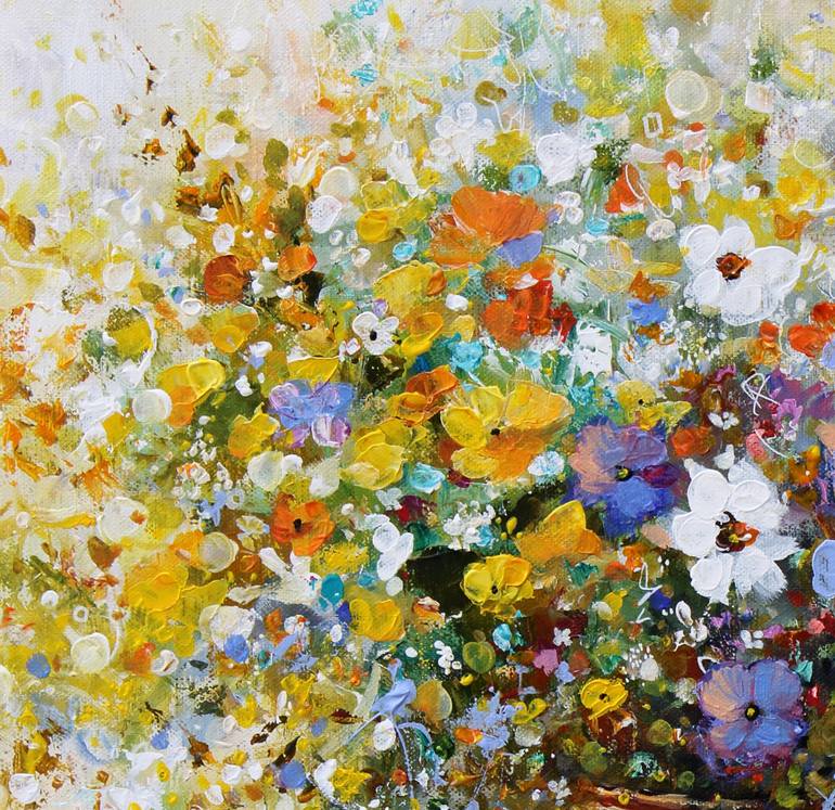 Original Expressionism Floral Painting by Eric BRUNI