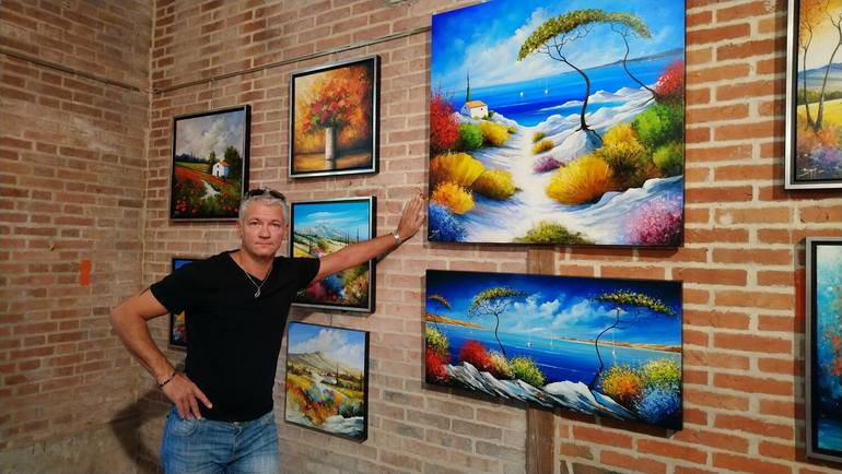 Original Expressionism Seascape Painting by Eric Bruni