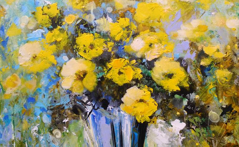 Original Contemporary Floral Painting by Eric Bruni