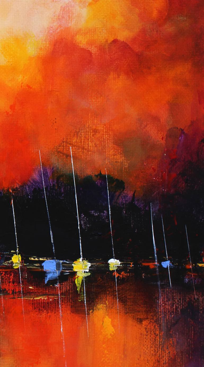 Original Abstract Expressionism Seascape Painting by Eric Bruni