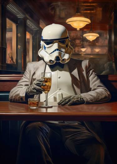 Stormtrooper at the Bar Art thumb
