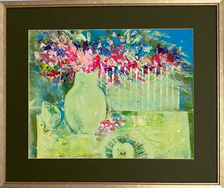 Original Expressionism Floral Painting by Viktoriya Dubovyk