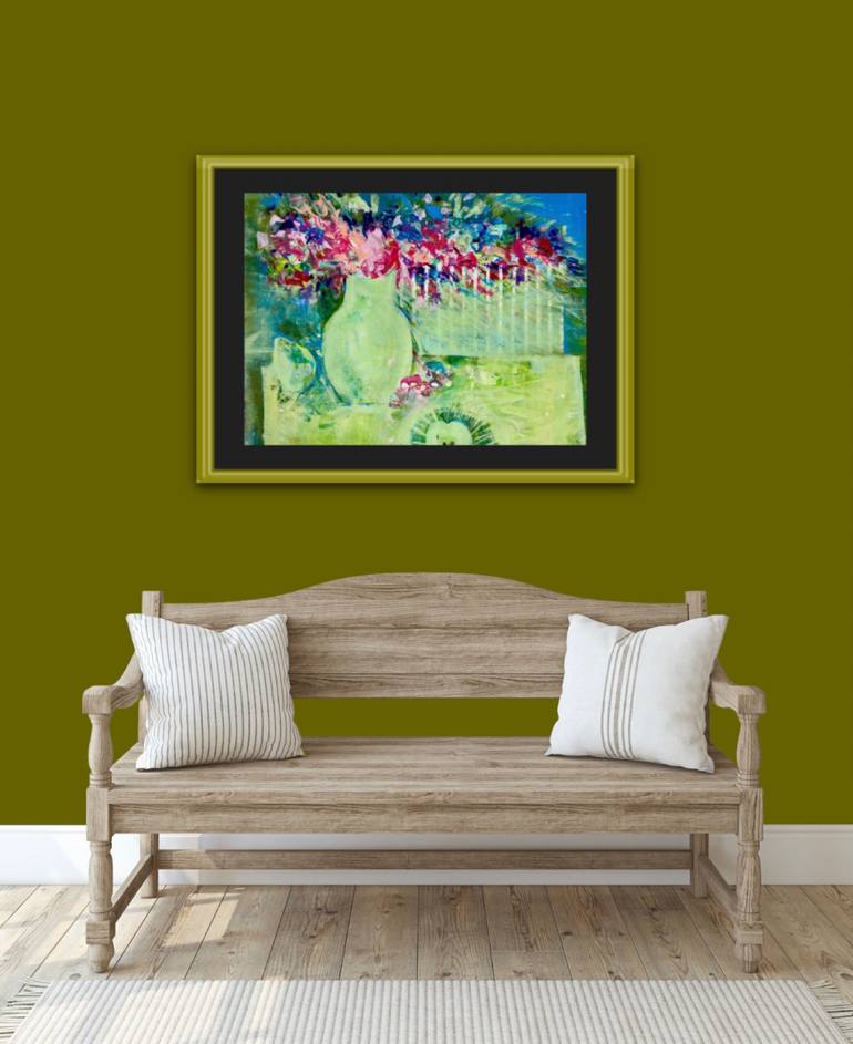 Original Expressionism Floral Painting by Viktoriya Dubovyk