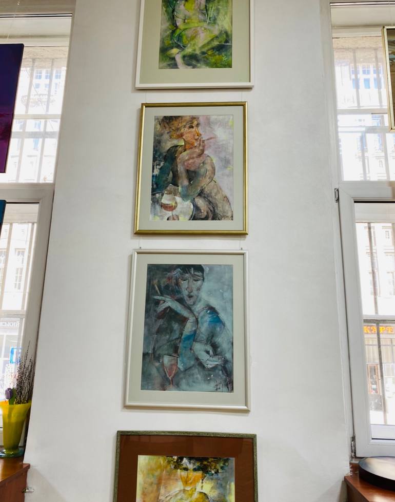Original Contemporary Women Painting by Viktoriya Dubovyk