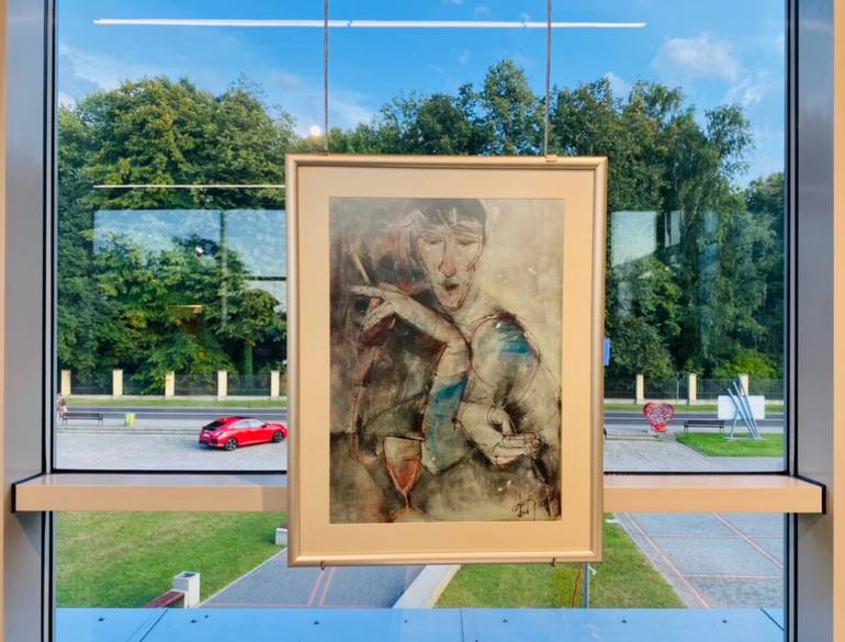 Original Contemporary Women Painting by Viktoriya Dubovyk