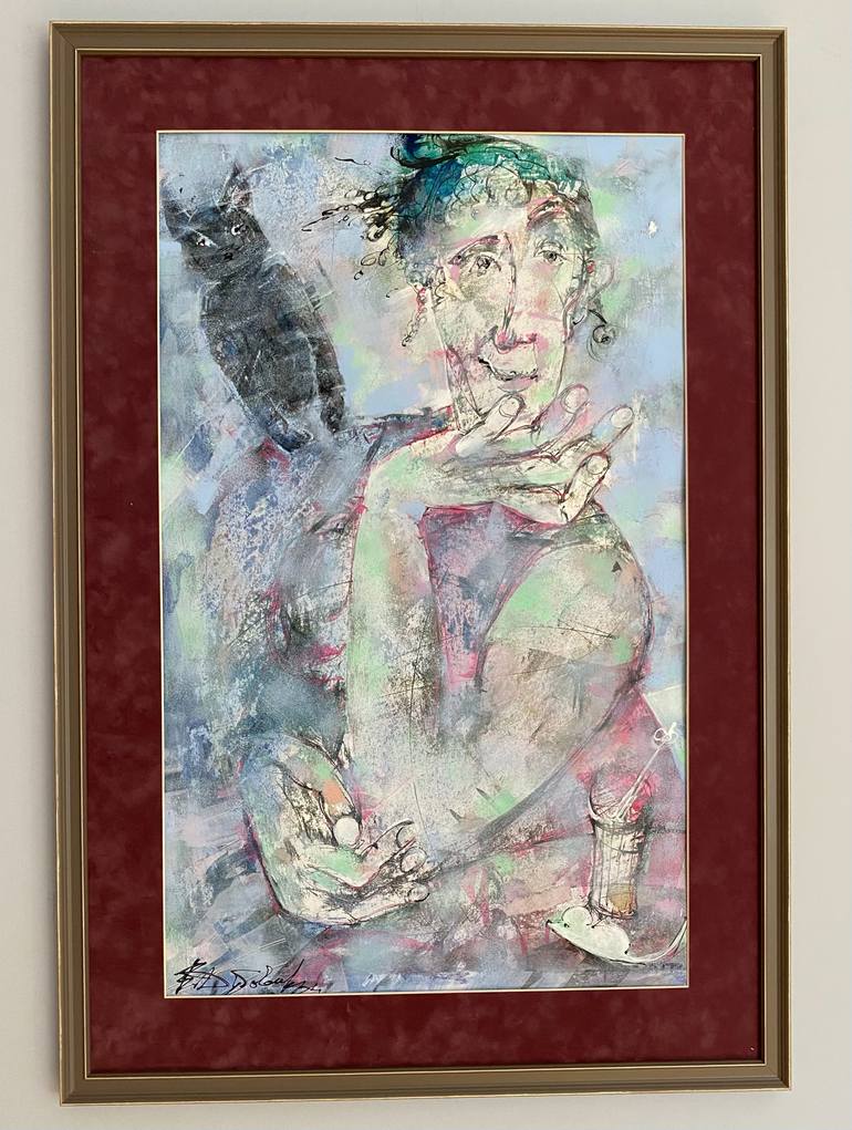 Original Figurative Women Painting by Viktoriya Dubovyk