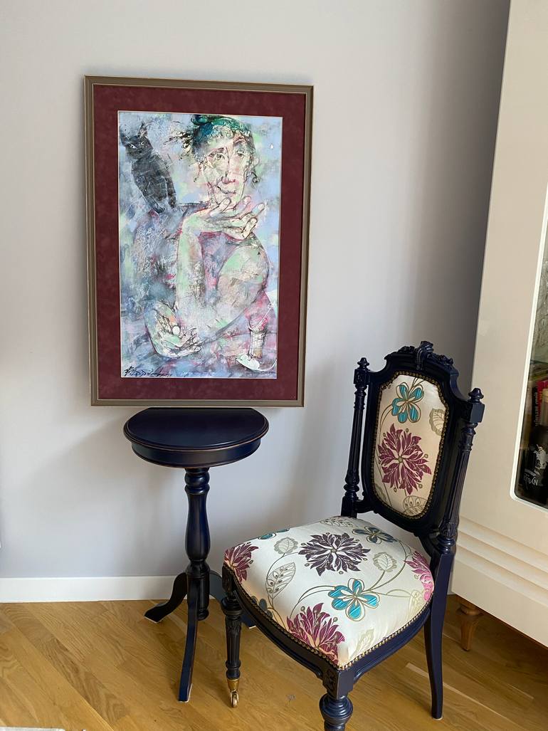 Original Figurative Women Painting by Viktoriya Dubovyk