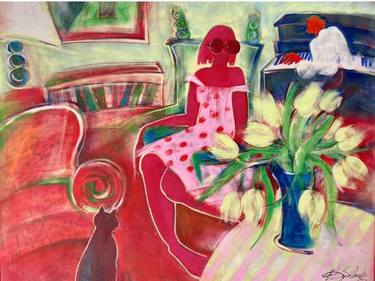 Original Contemporary Family Paintings by Viktoriya Dubovyk