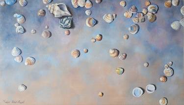 Original Figurative Beach Paintings by Yaniv Dror-Fogel