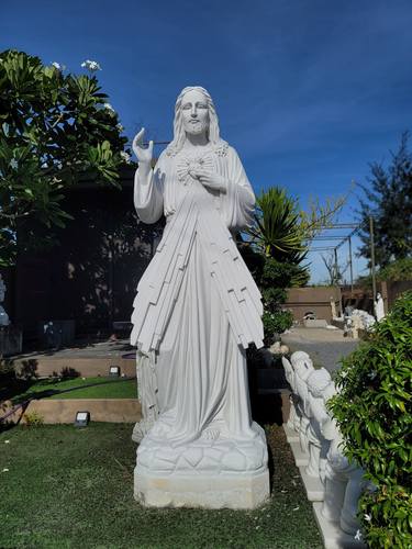 Jesus Stone Sculpture thumb