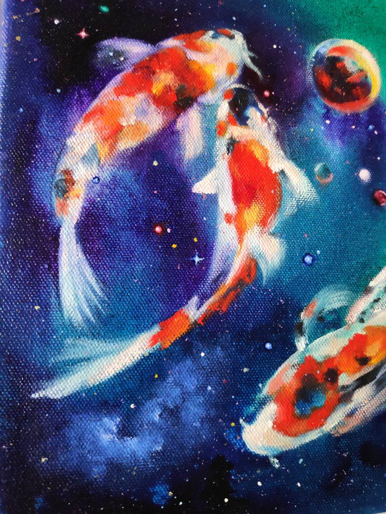 Original Abstract Expressionism Animal Painting by Priyanka Sharma