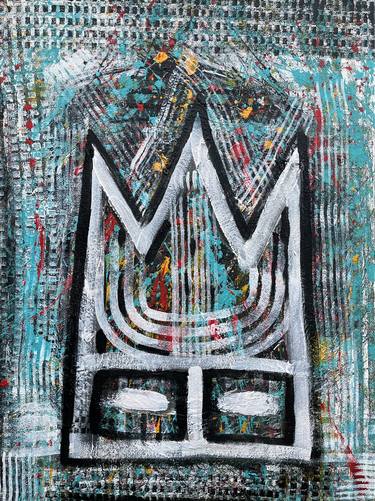Basquiat style Crown Painting thumb