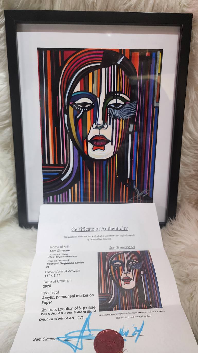 Original Abstract Women Painting by Sam Simeone