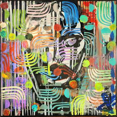 Original Abstract Expressionism Abstract Paintings by Sam Simeone