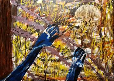 Original Abstract Expressionism Abstract Mixed Media by James  Curzi