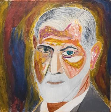 Original Abstract Expressionism Men Mixed Media by James  Curzi