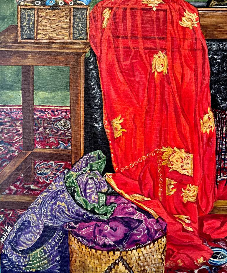 Original Realism Still Life Painting by Hafsa Waheed