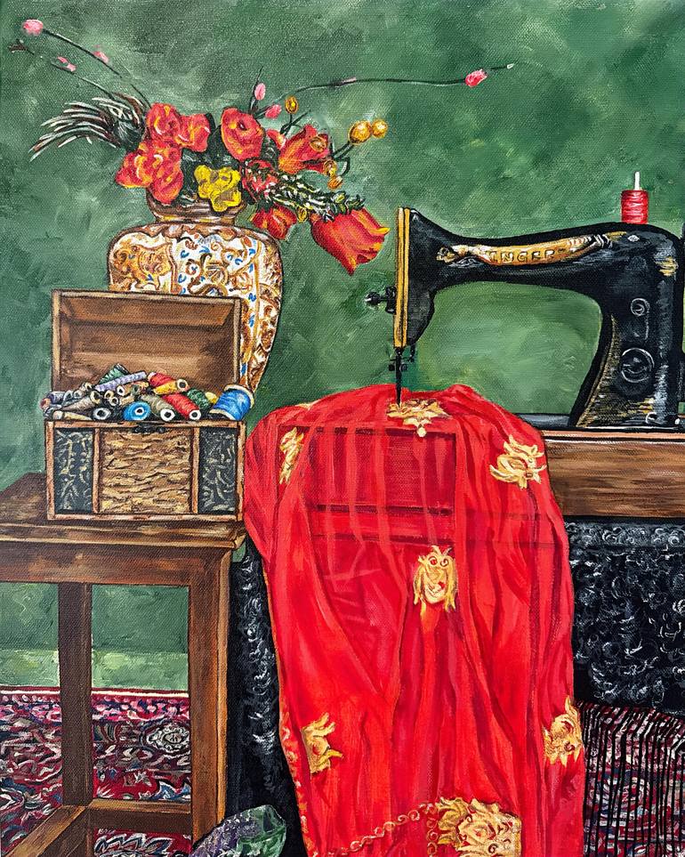 Original Realism Still Life Painting by Hafsa Waheed