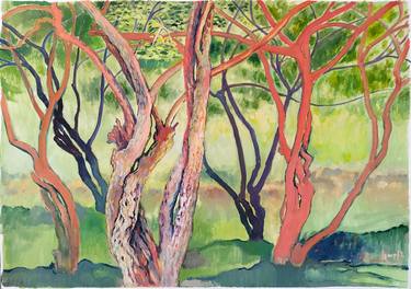 Print of Expressionism Nature Paintings by Karin Avagyan