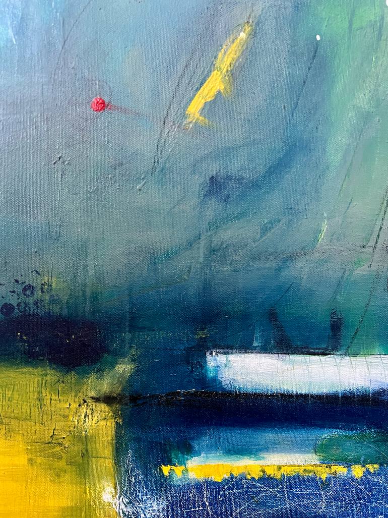 Original Abstract Expressionism Abstract Painting by Cécile Roberfroid
